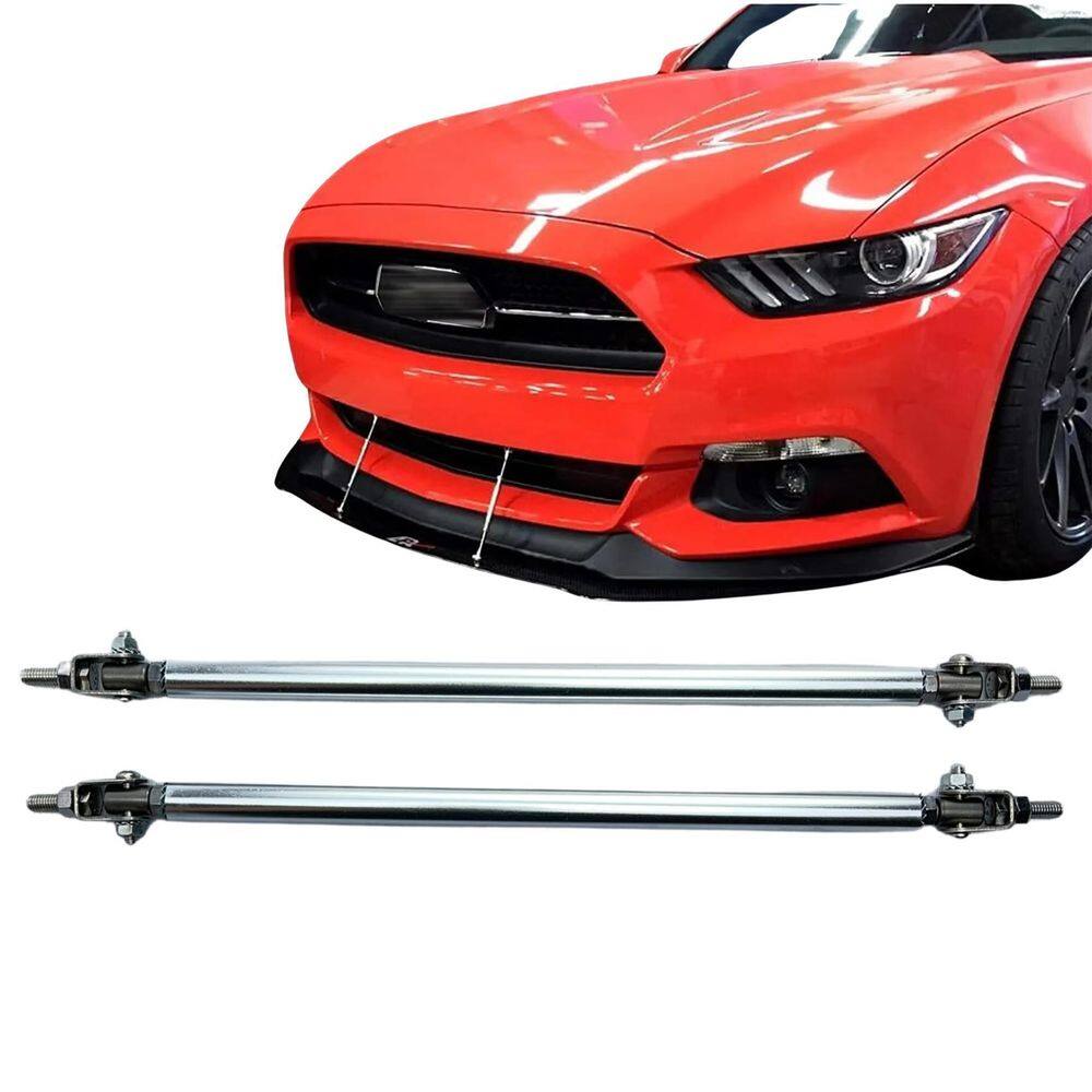 Haste Spoiler Alumínio Lip Skirt Universal 20Cm Suporte Saia