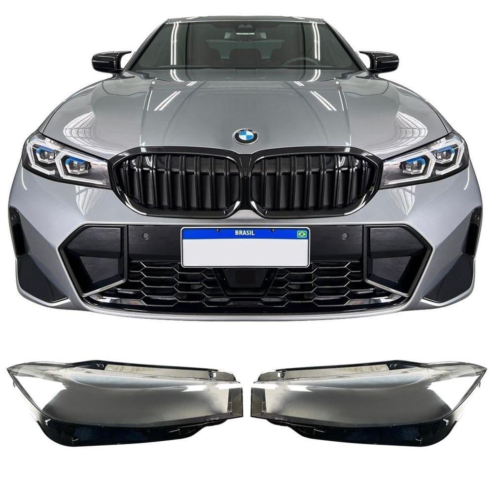 Lente Farol Bmw Série 3 M 320 330 340 Par Direito E Esquerdo