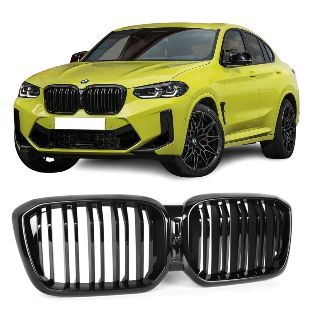 Grade Frontal Bmw X3 X4 G01 G02 Black Piano Dupla M Power M4