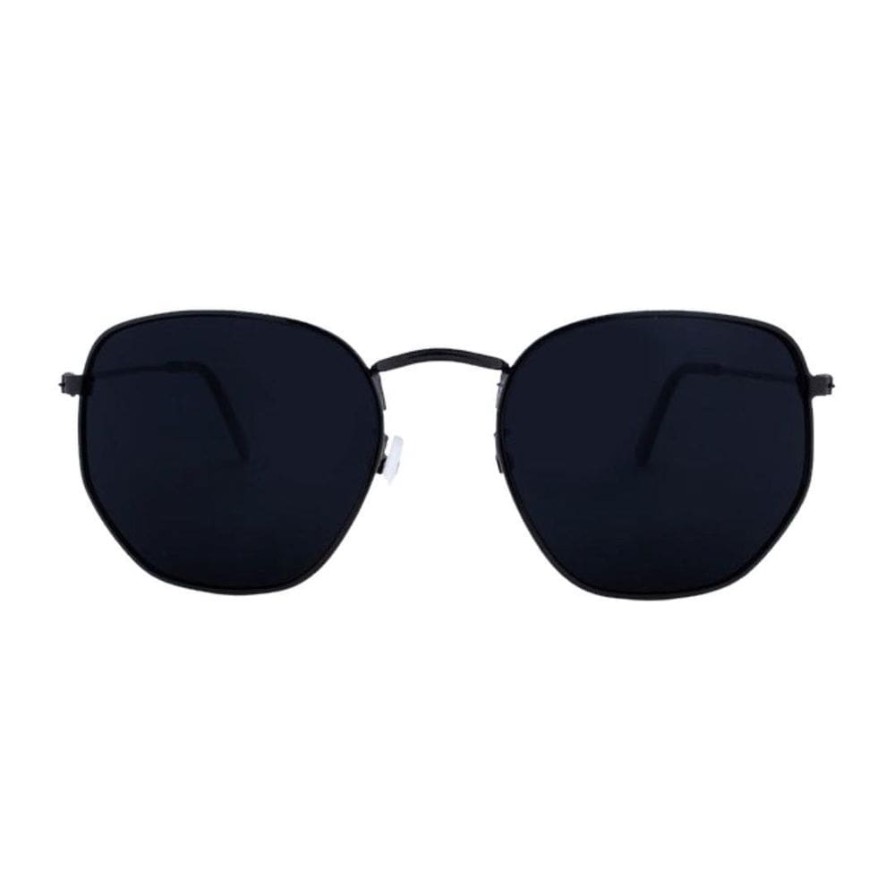 Óculos Hexagonal Preto 53mm - Proteção UV400