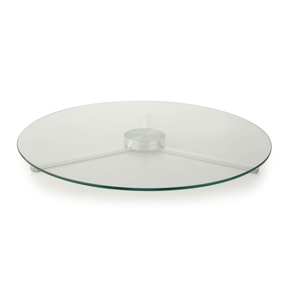 Centro de Mesa Giratório Forma Collection Vidro Incolor 70cm