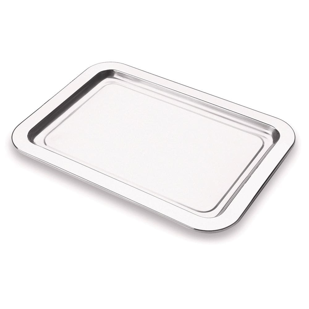 Bandeja Rasa Pop De Aço Inox Forma Para Servir 35cm Multiuso