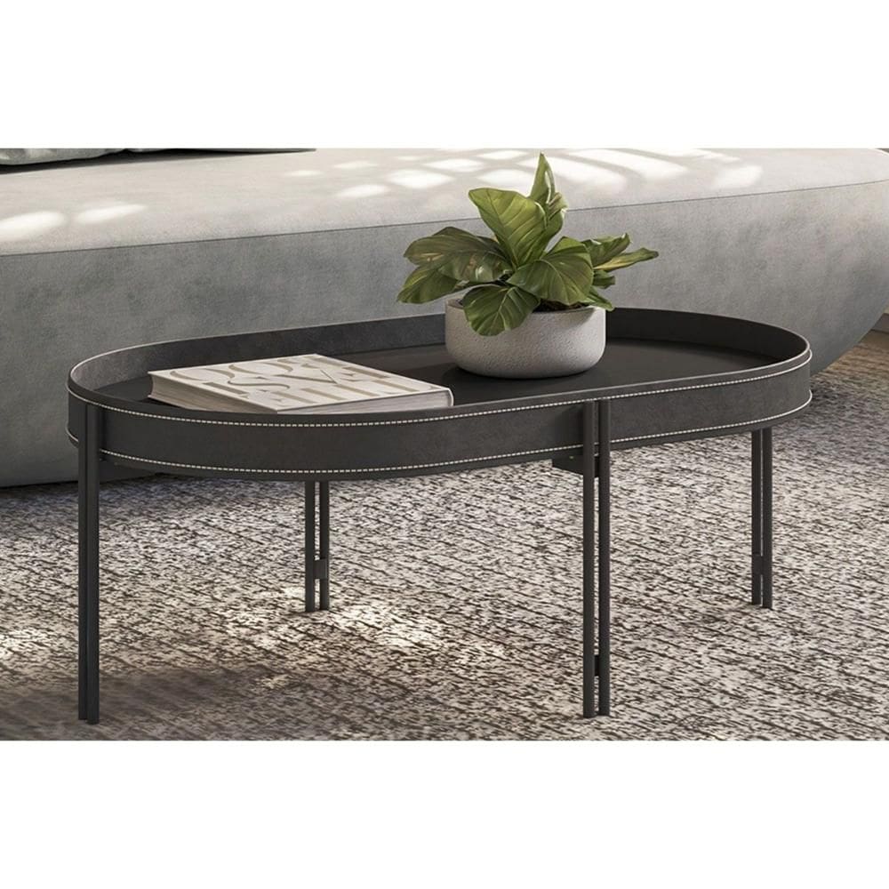 Mesa Centro Sala Mônaco Preto - Linea Brasil