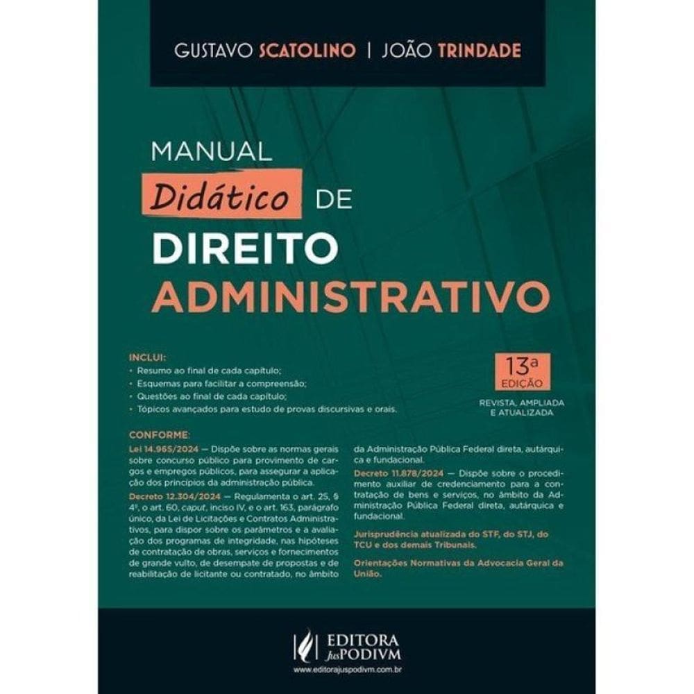 Manual Didático De Direito Administrativo - 2025