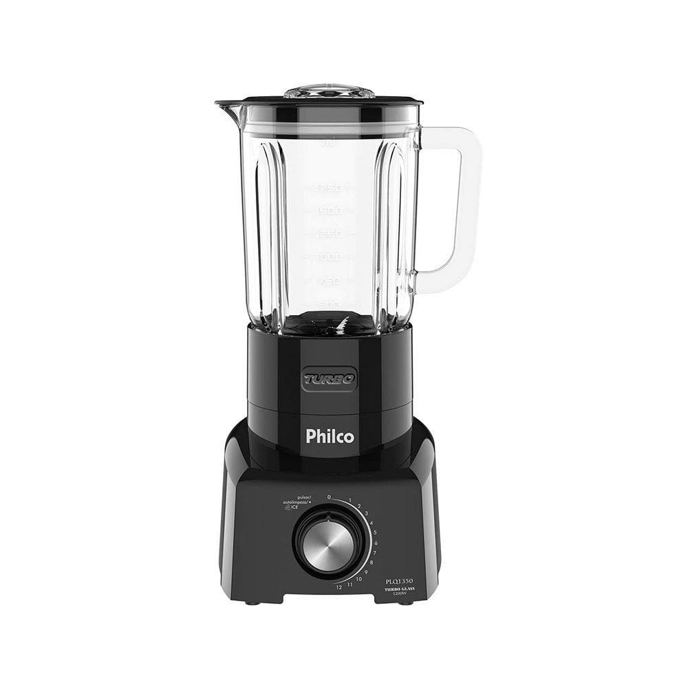 Liquidificador Philco PLQ1350 Turbo Glass Pro Maxx 6 1200W Preto - 127V