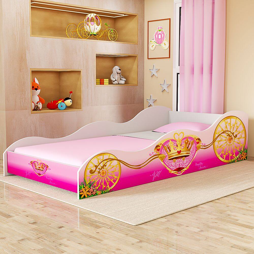 Cama Juvenil Carruagem Princesa para Quarto de Menina