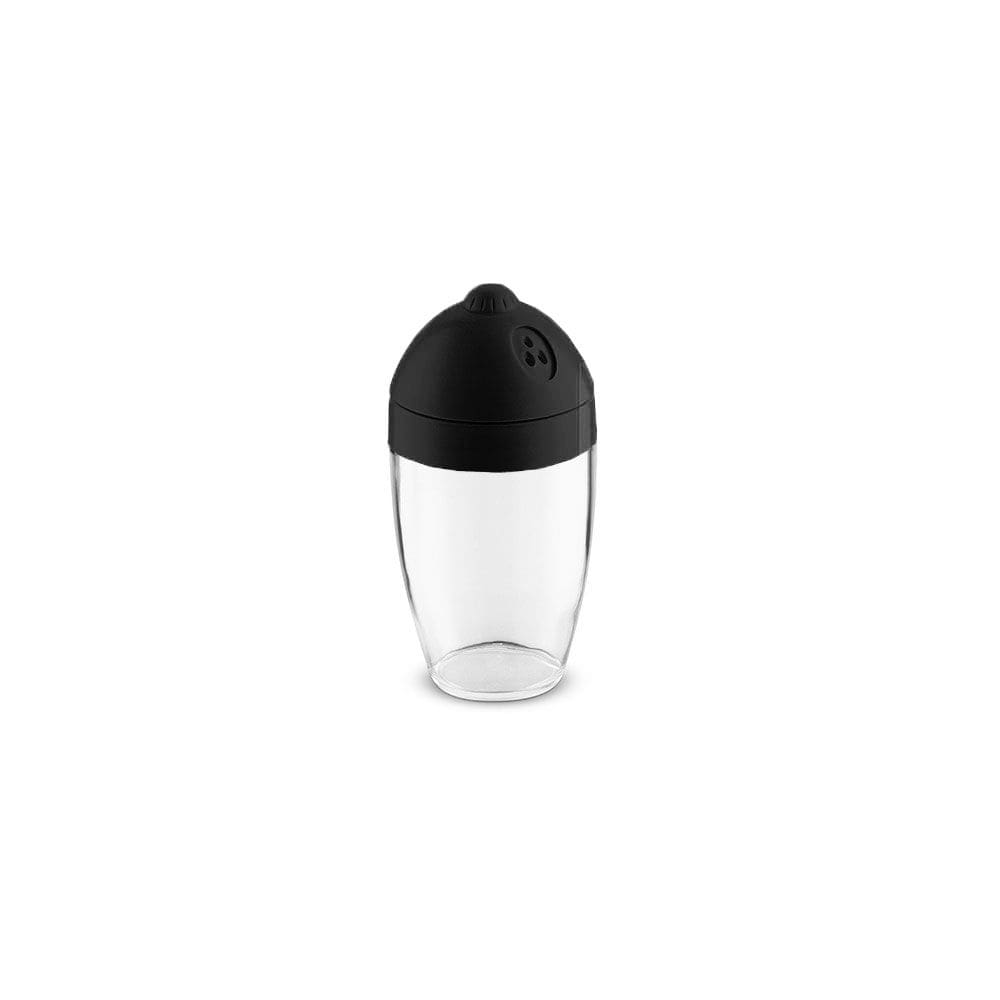Porta Condimentos Pote Farinheiro Preto 300ml