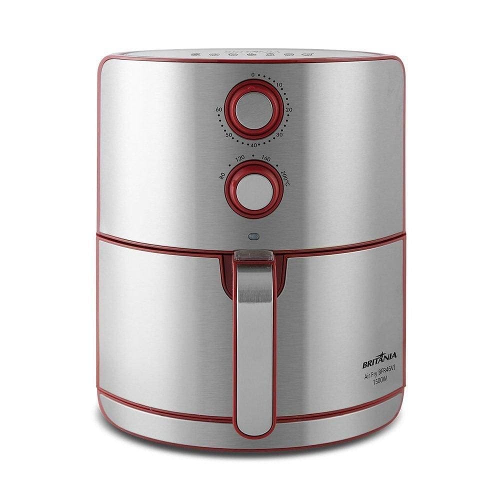 Fritadeira Elétrica Britânia Air Fryer 4,6L Vermelha 220V