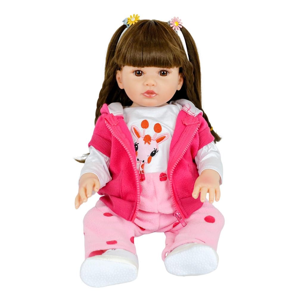 Boneca Bebe Reborn Laura Baby Amélia 48cm 100% Vinil
