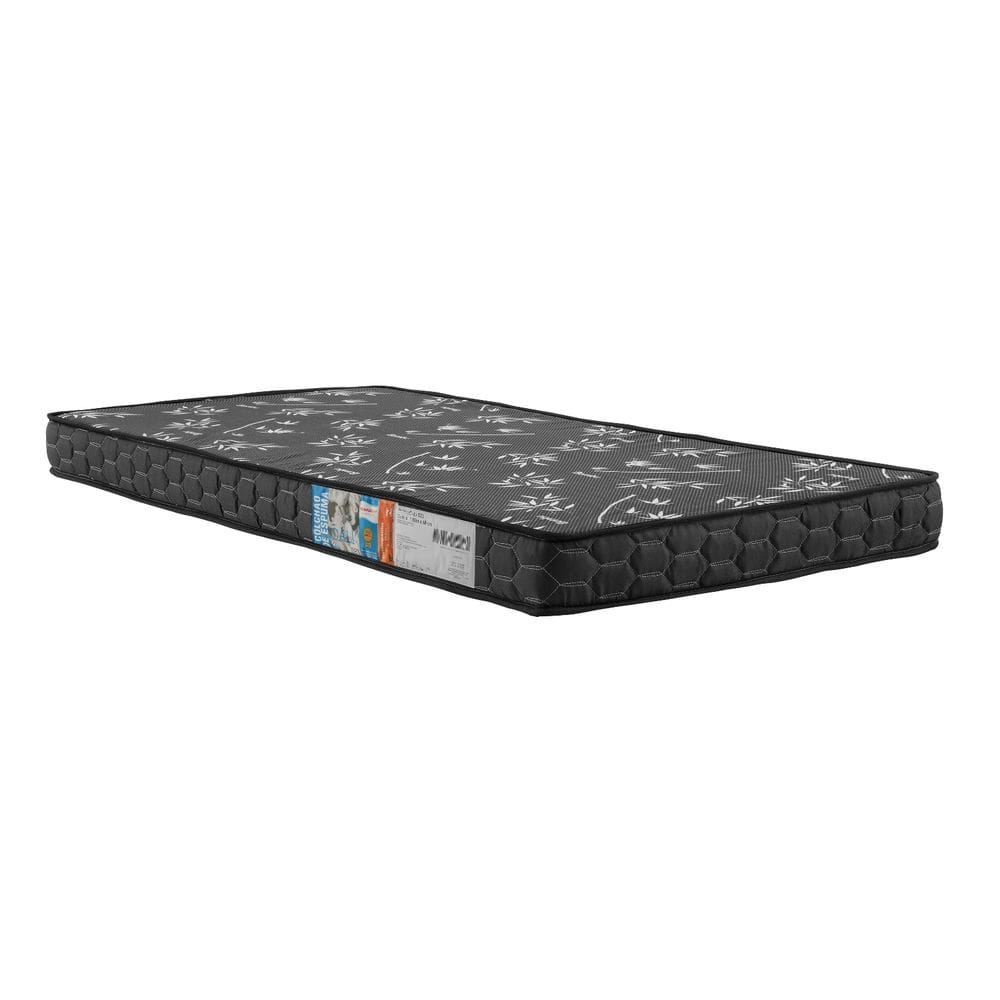 Colchão Solteiro Berlim 188x88x12cm Padrão 100% Espuma D23 Bordado