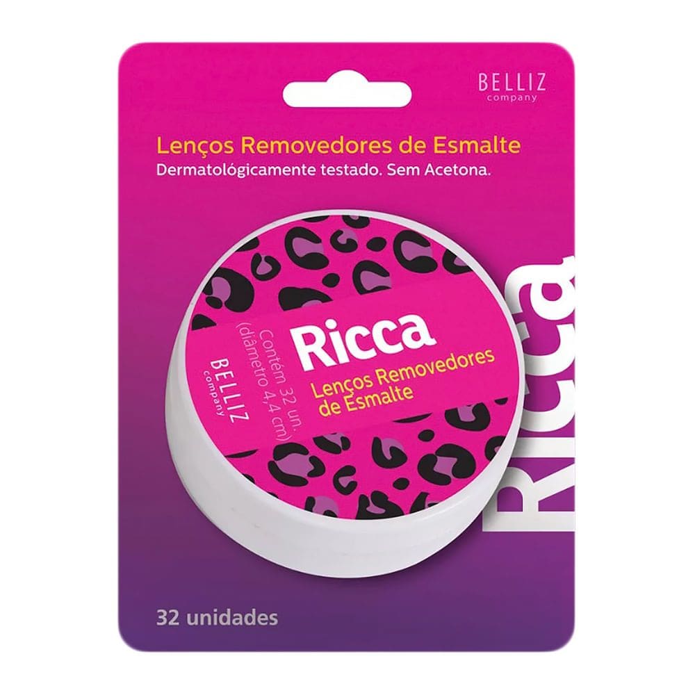 Lenco Removedor de Esmalte Ricca 32 Unidades