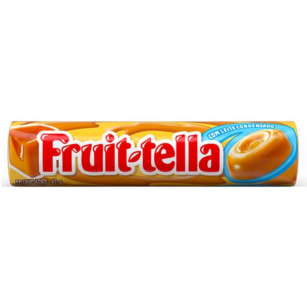 Bala Fruit-Tella Caramelo e Leite Condensado 10 Unidades