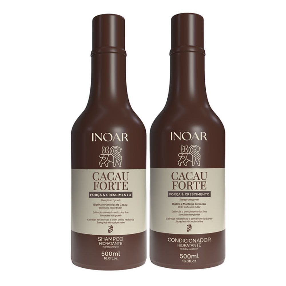 Inoar Kit Cacau Forte Shampoo e Condicionador 500ml