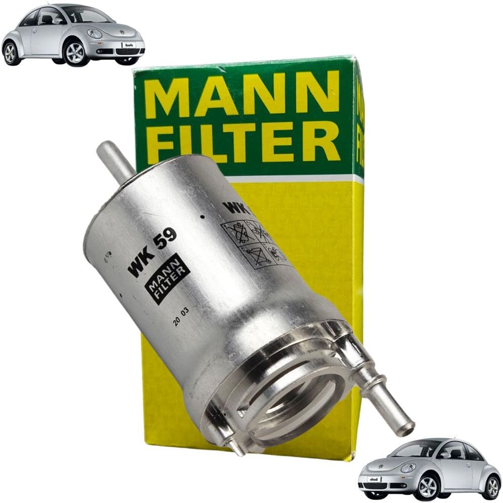 Wk 59 X - Filtro De Combustível - A3 2005 A 2012 / Golf 2001 A 2007 / New Beetle 1999 A 2010 / Polo 2002 A 2006 / Polo Sedan 2002 A 2008 - Mann Filter