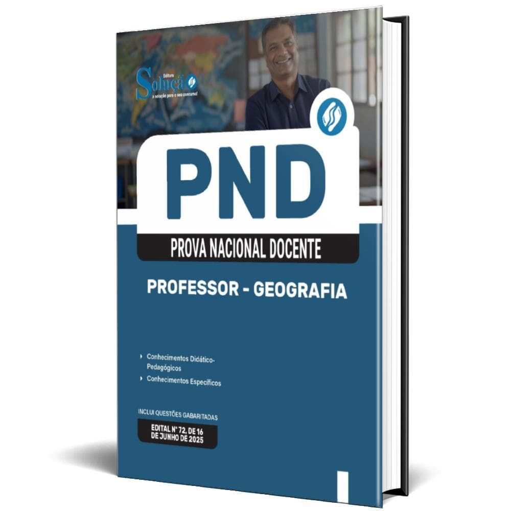 Apostila Pnd Cnu Professores 2025 Professor Geografia