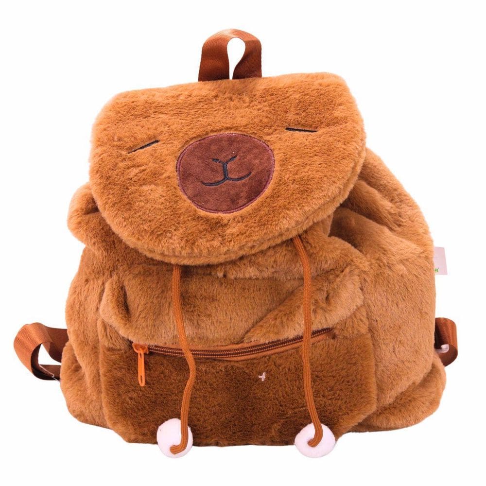 Mochila De Pelúcia Capivara Fofinha R3601 - Bbr Toys