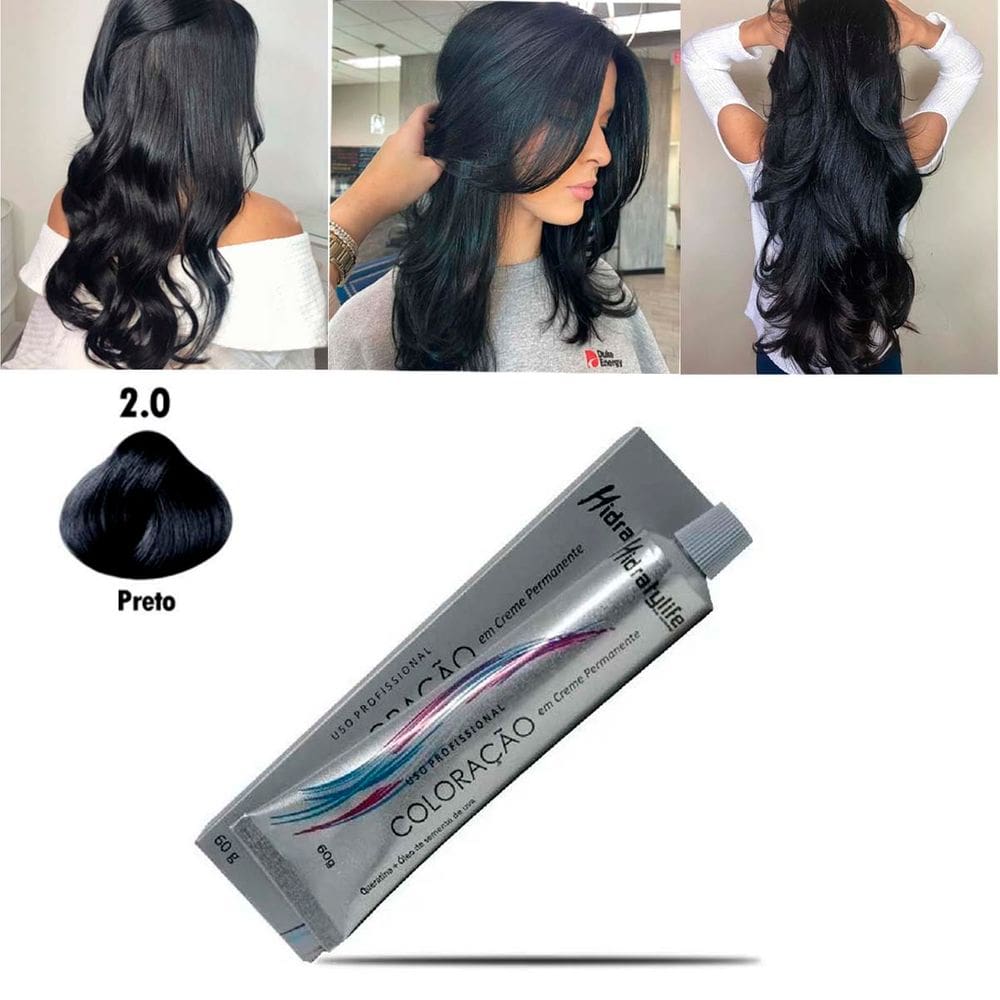 Tinta Coloração Preto Nº 2.0 Mairibel/Hidraty 60g