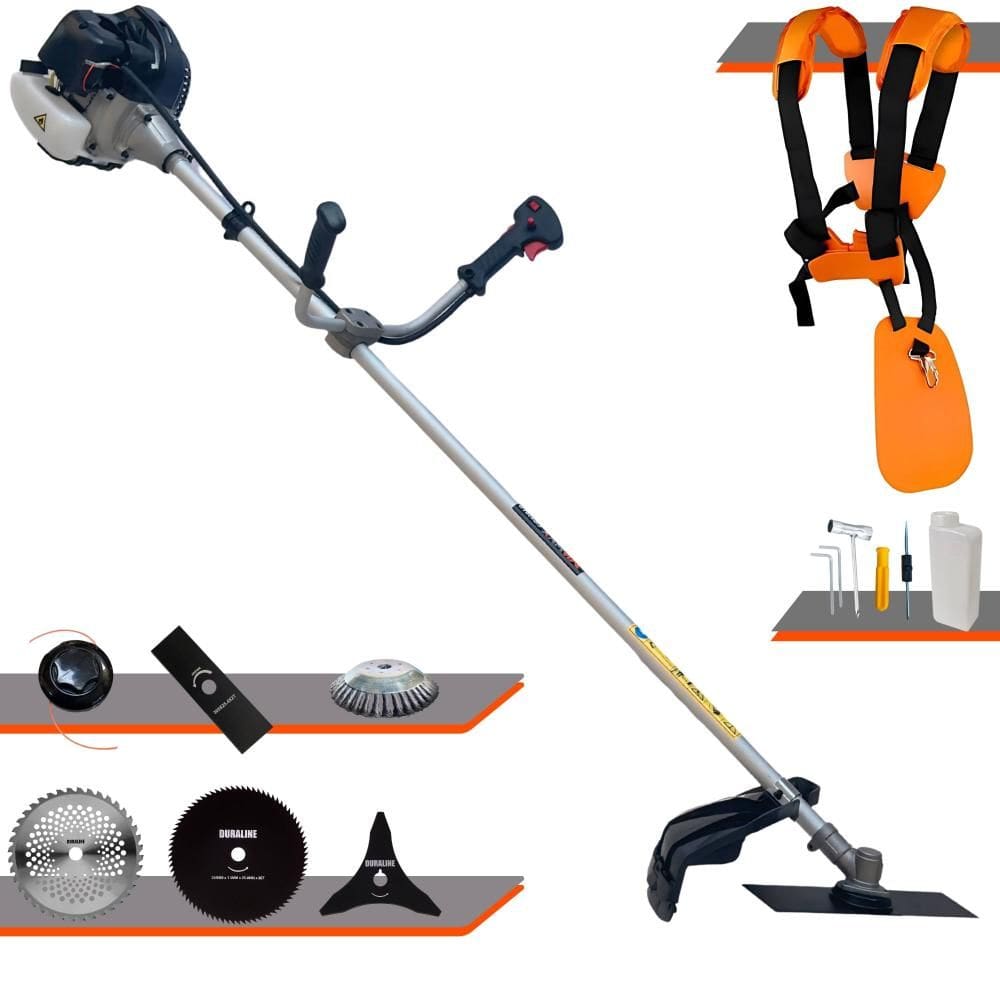 Roçadeira Profissional À Gasolina CG430B Anmax 43cc 12.000rpm 1,7HP Multifuncional Completa Com 6 Opções de Cortes Para Todos os Tipos de Trabalho