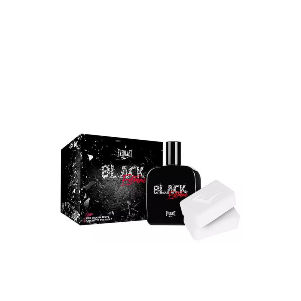 Perfume Everlast Black Extr Kit Masc 100Ml 2Sab