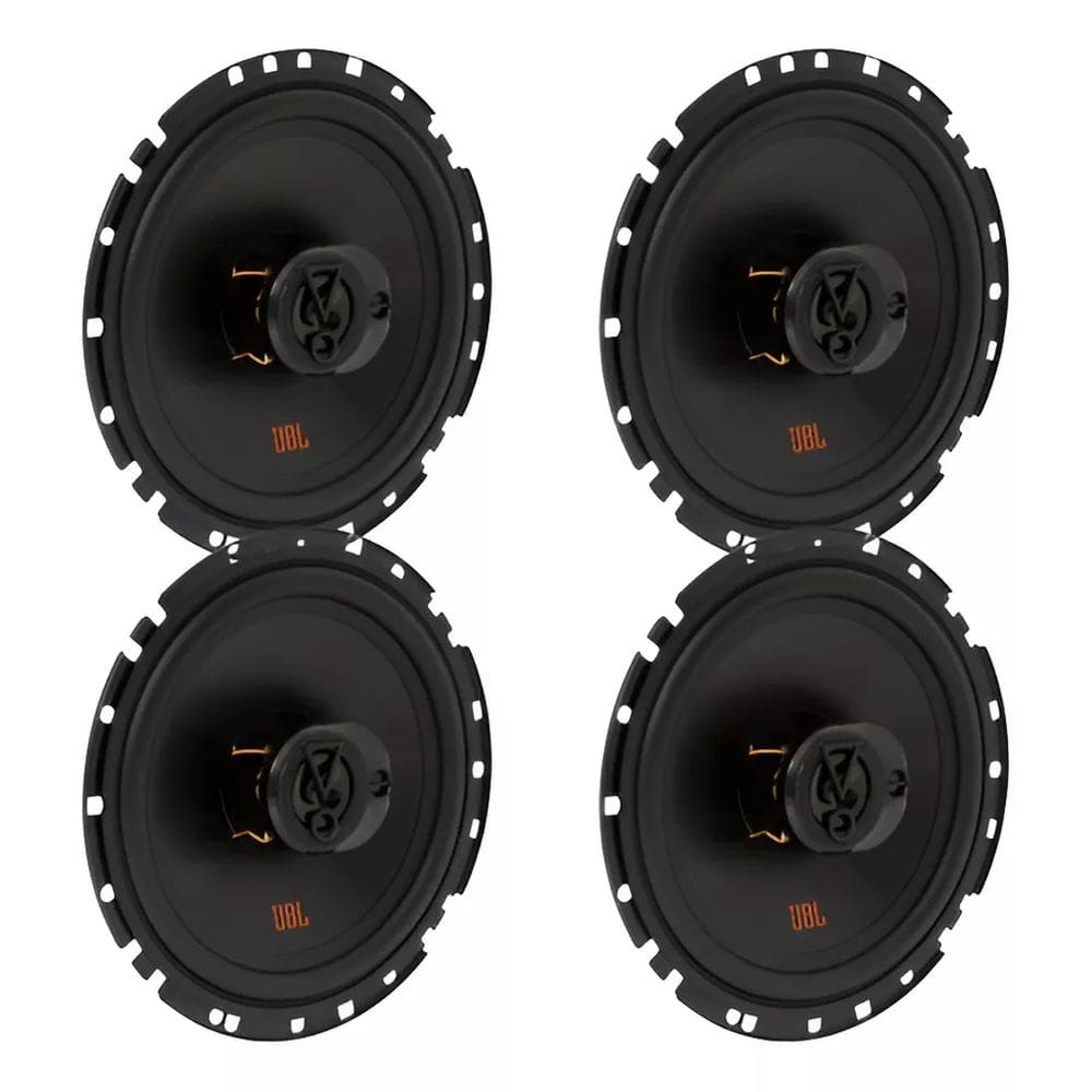 2 Pares Alto falantes JBL Triaxiais 6 Pol FLEX4 55W RMS 6TRFX55 4 Ohms - Preto