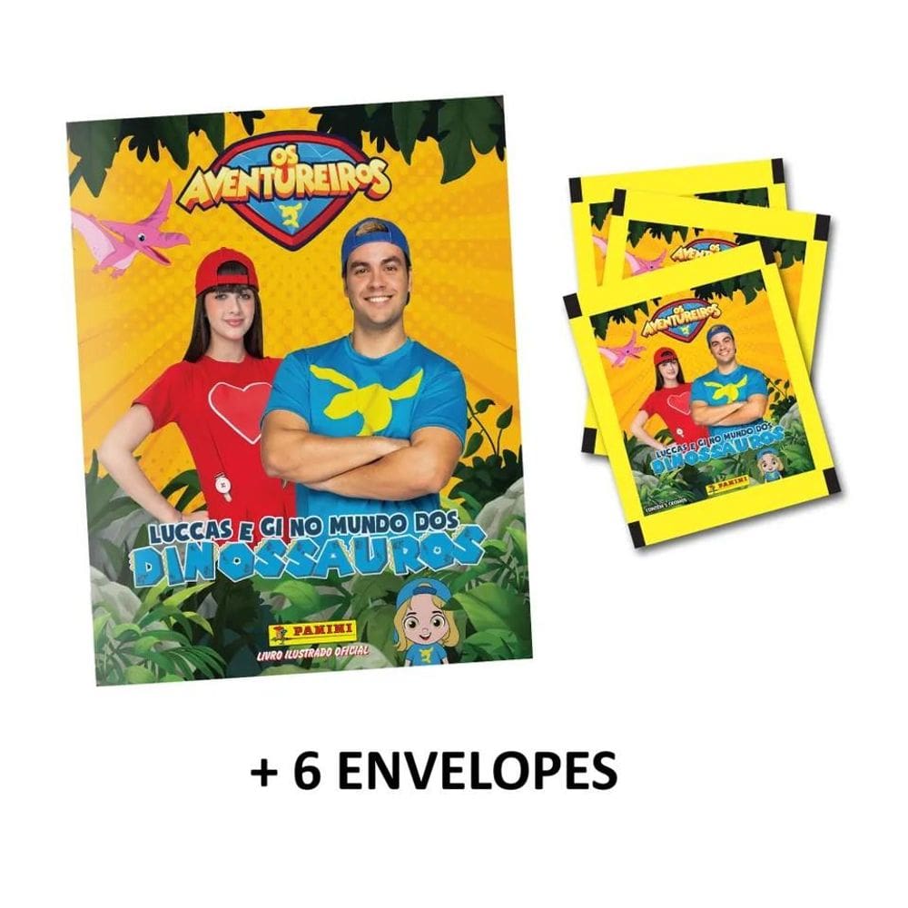 LUCCAS NETO - Álbum Capa Cartão + 6 Envelopes