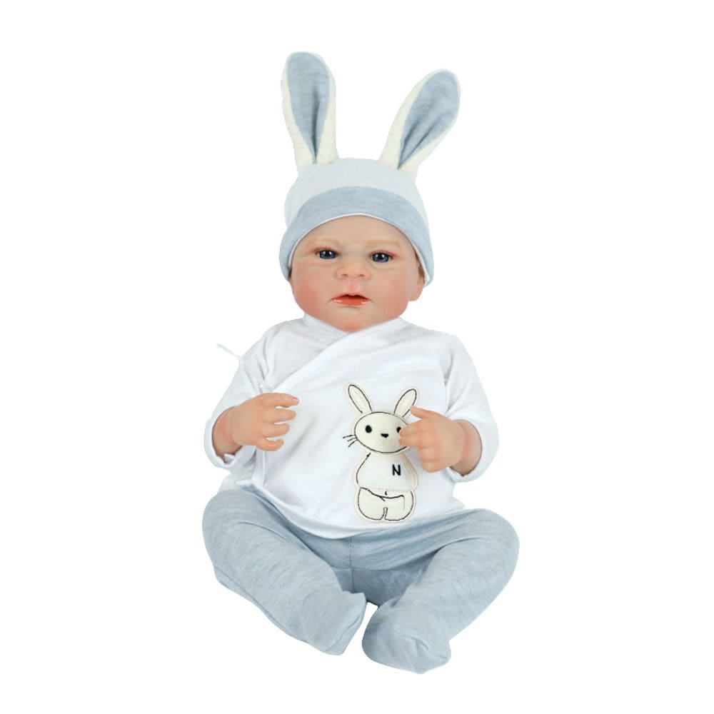 Boneca Bebe Reborn Laura Baby Luke 45cm 100% Vinil