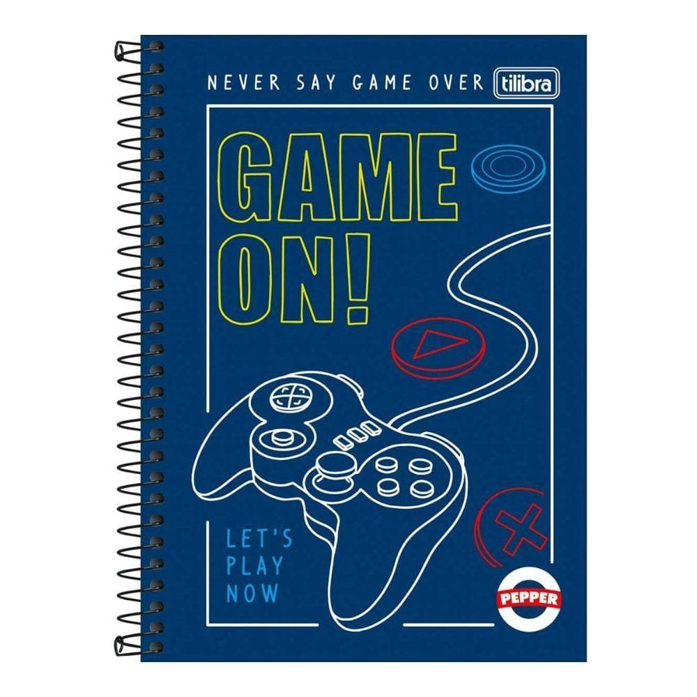 Caderno Espiral Capa Dura Pequeno 1/4 Pepper 80 Folhas Tilibra Estampa 3