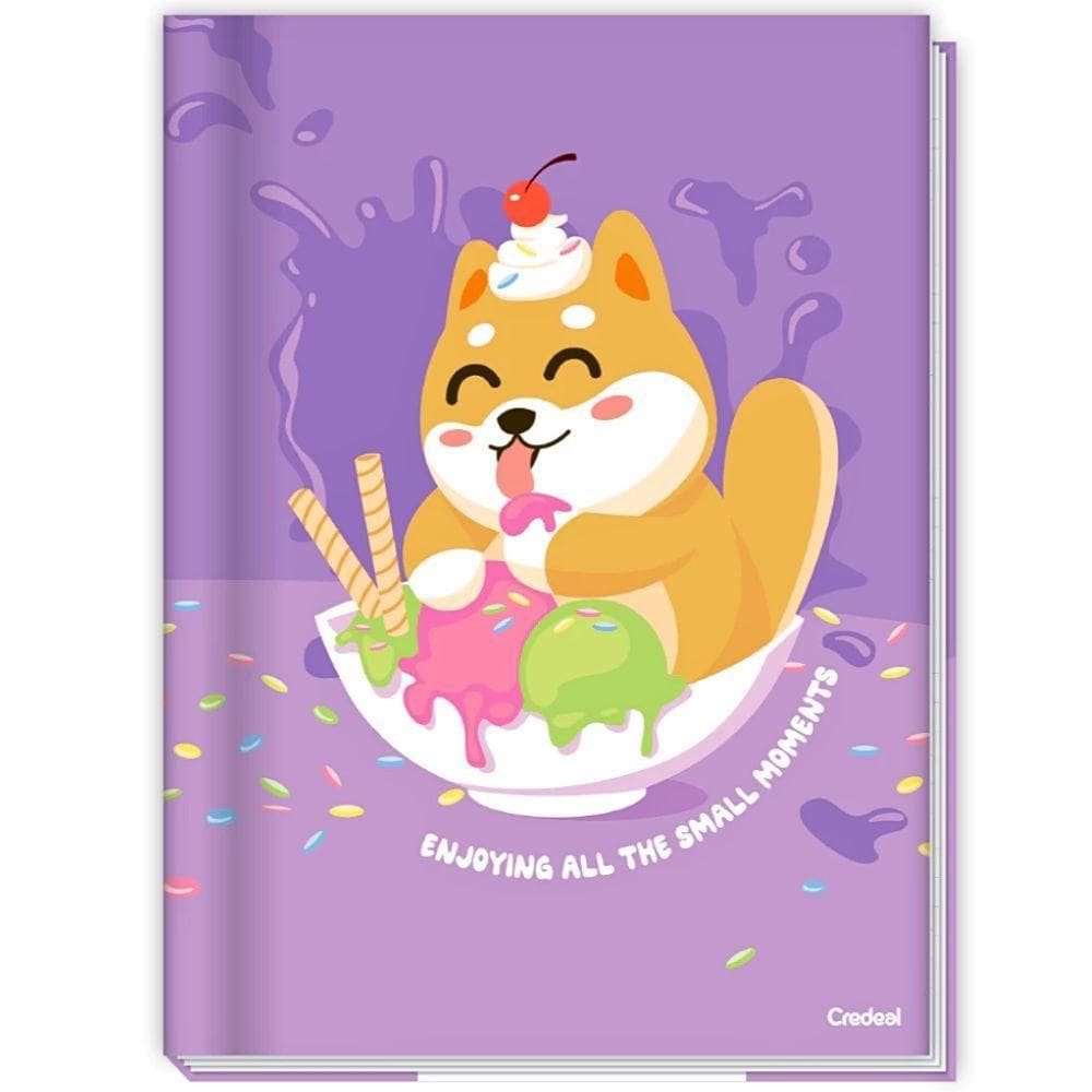 Caderno Brochura Capa Dura 1/4 Pequeno Lala Pets 80 Folhas Credeal Estampa 5