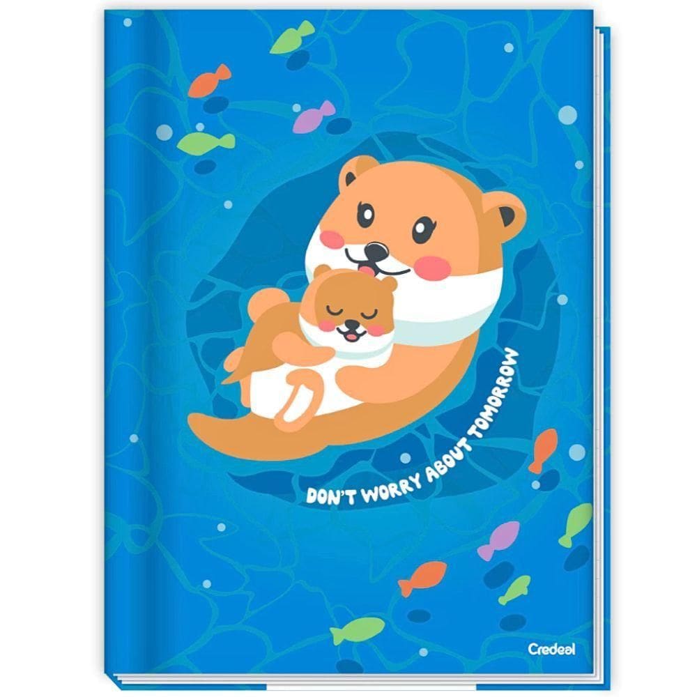 Caderno Brochura Capa Dura 1/4 Pequeno Lala Pets 80 Folhas Credeal Estampa 6