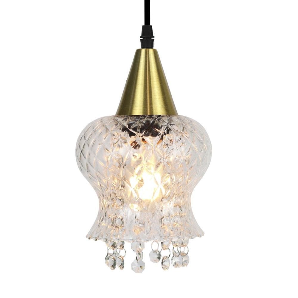Lustre Pendente Taschibra Cristal Aisha Boreal Transparente