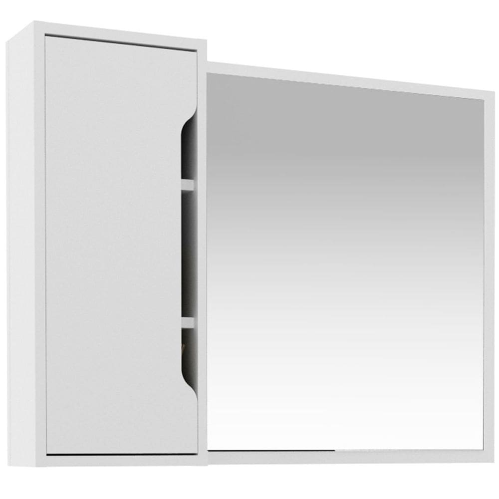 Espelheira para Banheiro 80 cm com 1 Porta