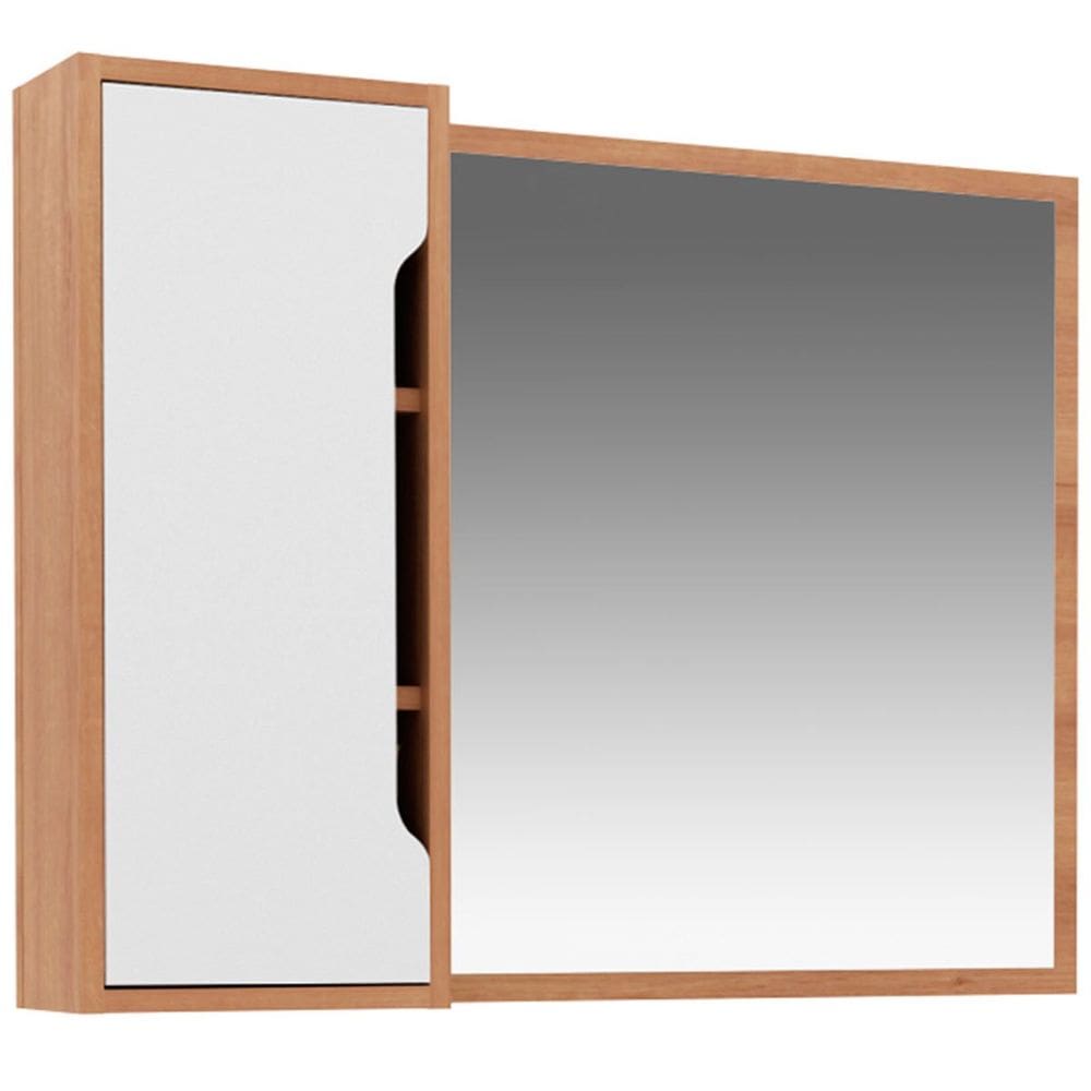 Espelheira para Banheiro 80 cm com 1 Porta
