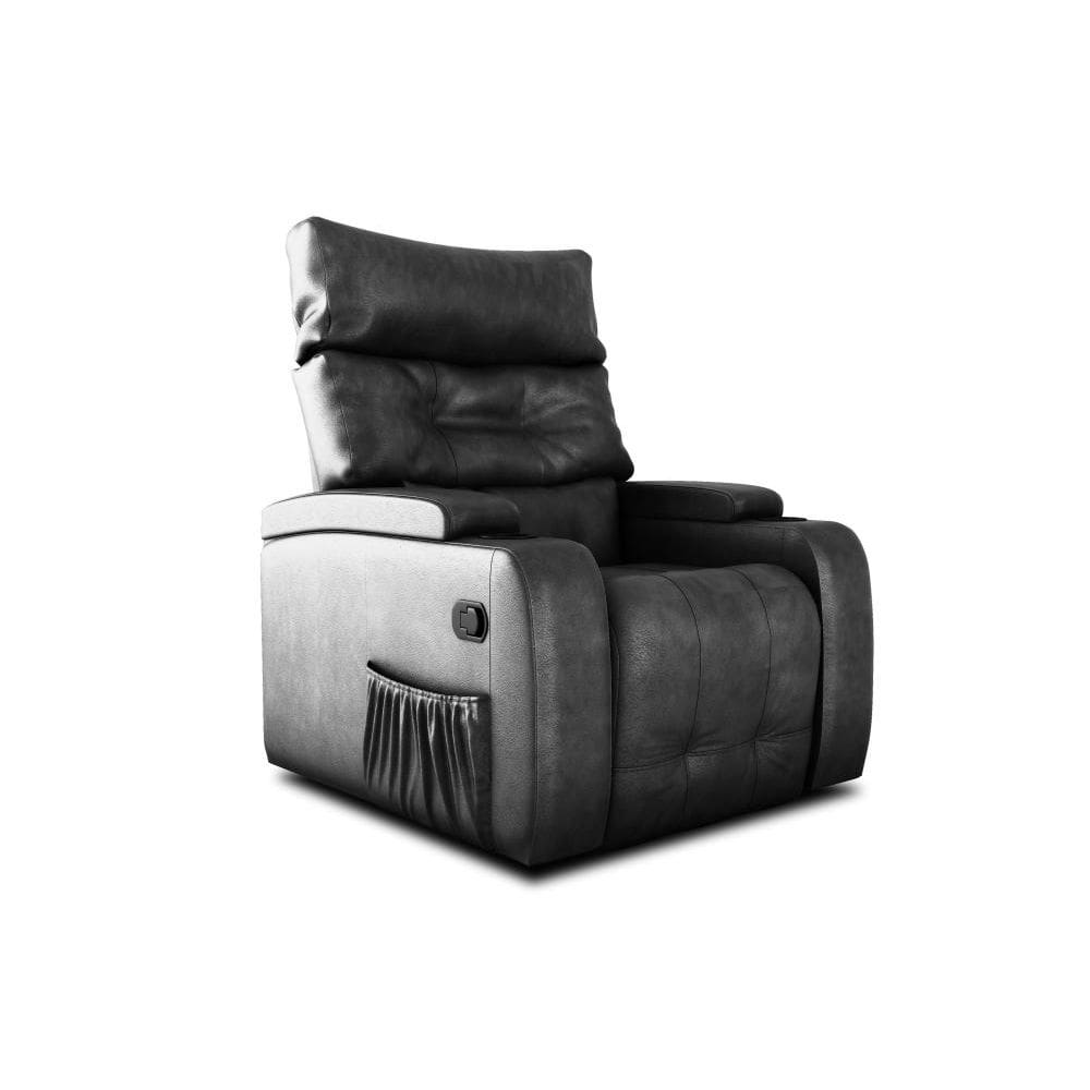 Poltrona Papai Giratória Reclinavel Commander Preto Matrix
