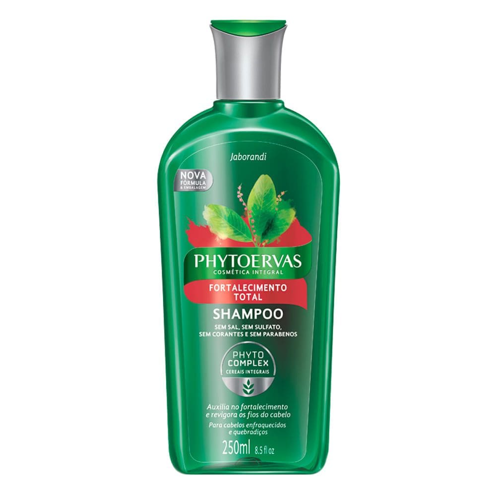 Shampoo Phytoervas Fortalecimento Total Sem Sal com 250ml