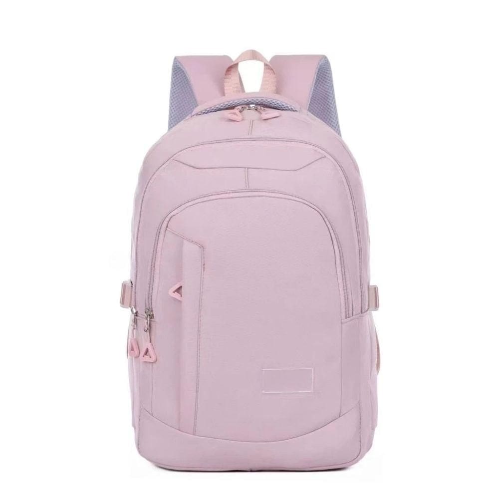 Mochila Grande Reforçada Impermeável Para Notebook 15.6 Faculdade Escola Passeio Feminina Masculina Rosa