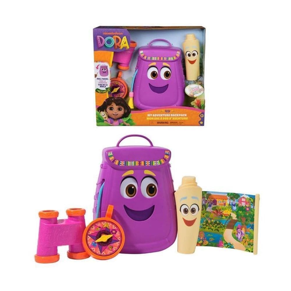 Dora Aventureira Mochila Com Mapa,Binóculo E Bússola - Sunny