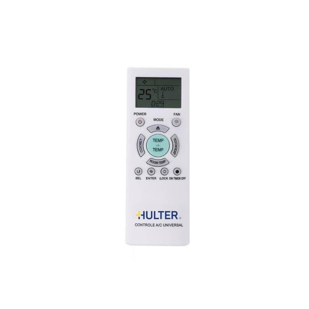 Controle Remoto Ar Condicionado Split Universal Hulter com Display Luminoso HT1KT-528A