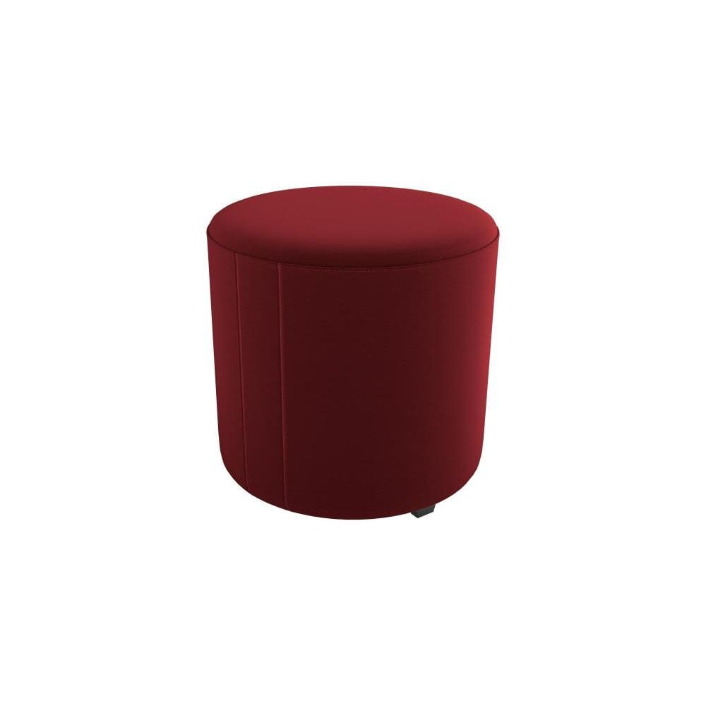 Puff Banqueta Redondo Copenhage Vinho Matrix
