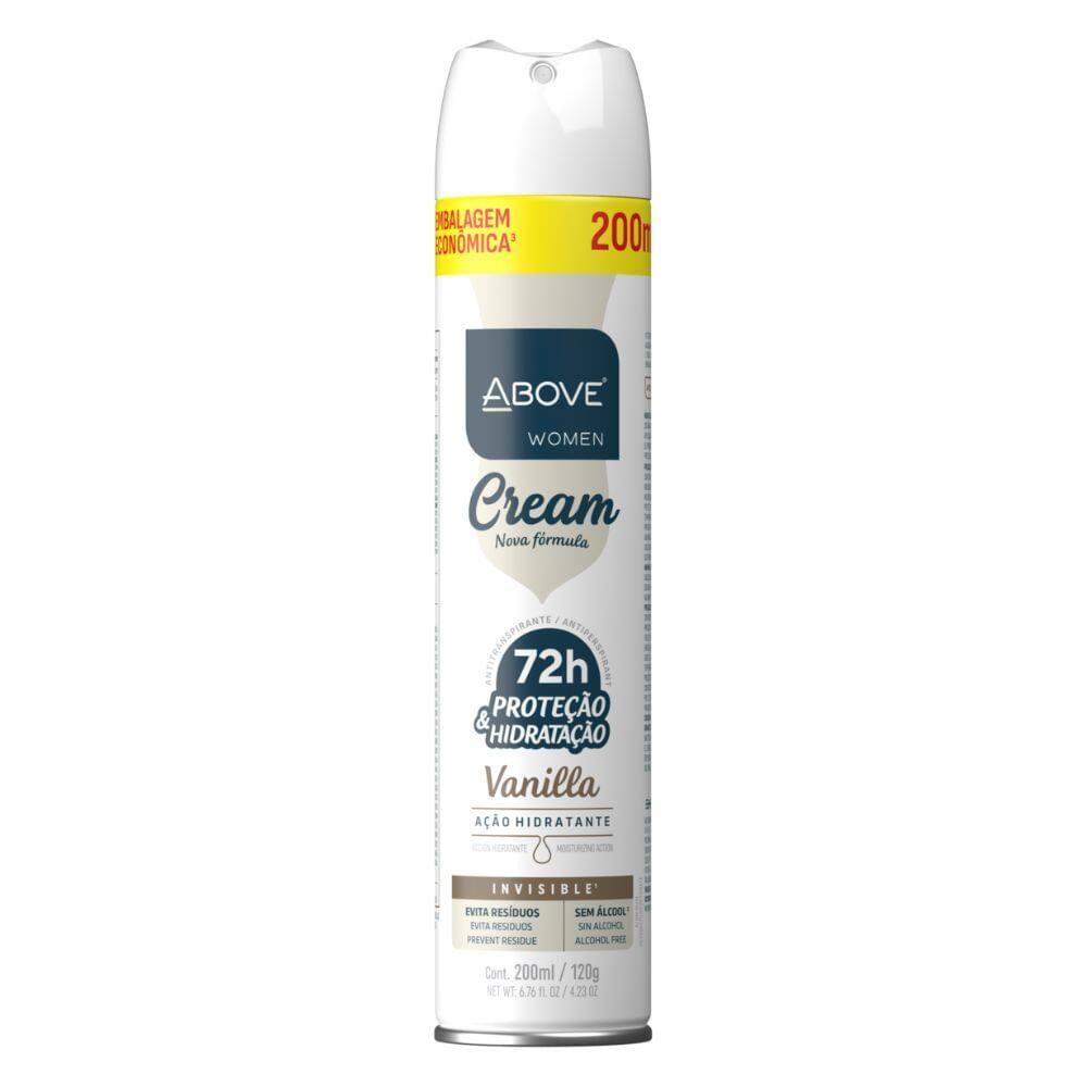 Desodorante Antitranspirante Above Women Cream Invisible Vanilla 200ml