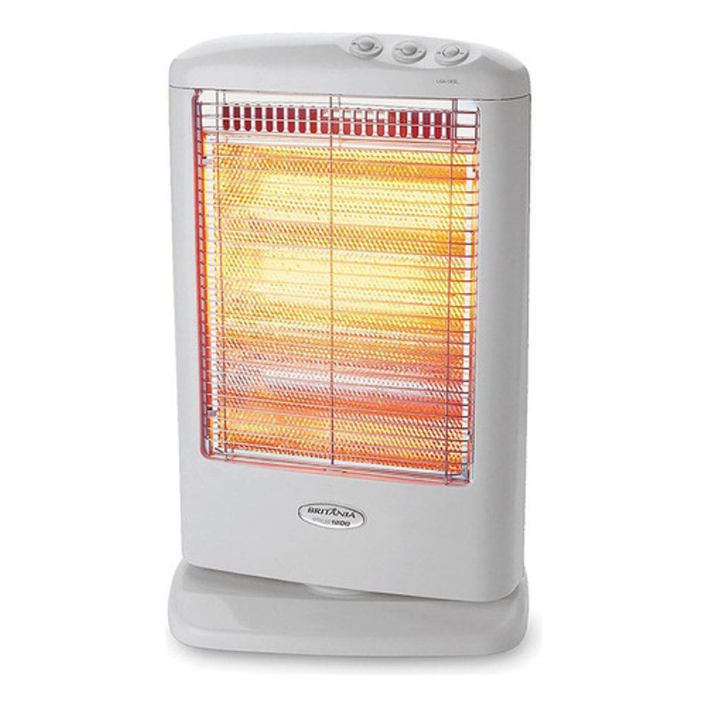 Aquecedor Halogeno Branco 127v 1200w Britania Ab1200