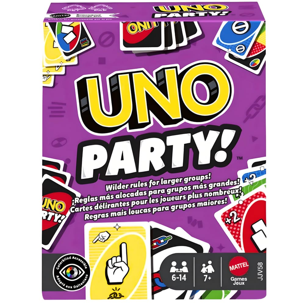 Jogo de Cartas Uno Party Refresh JJV58 Mattel