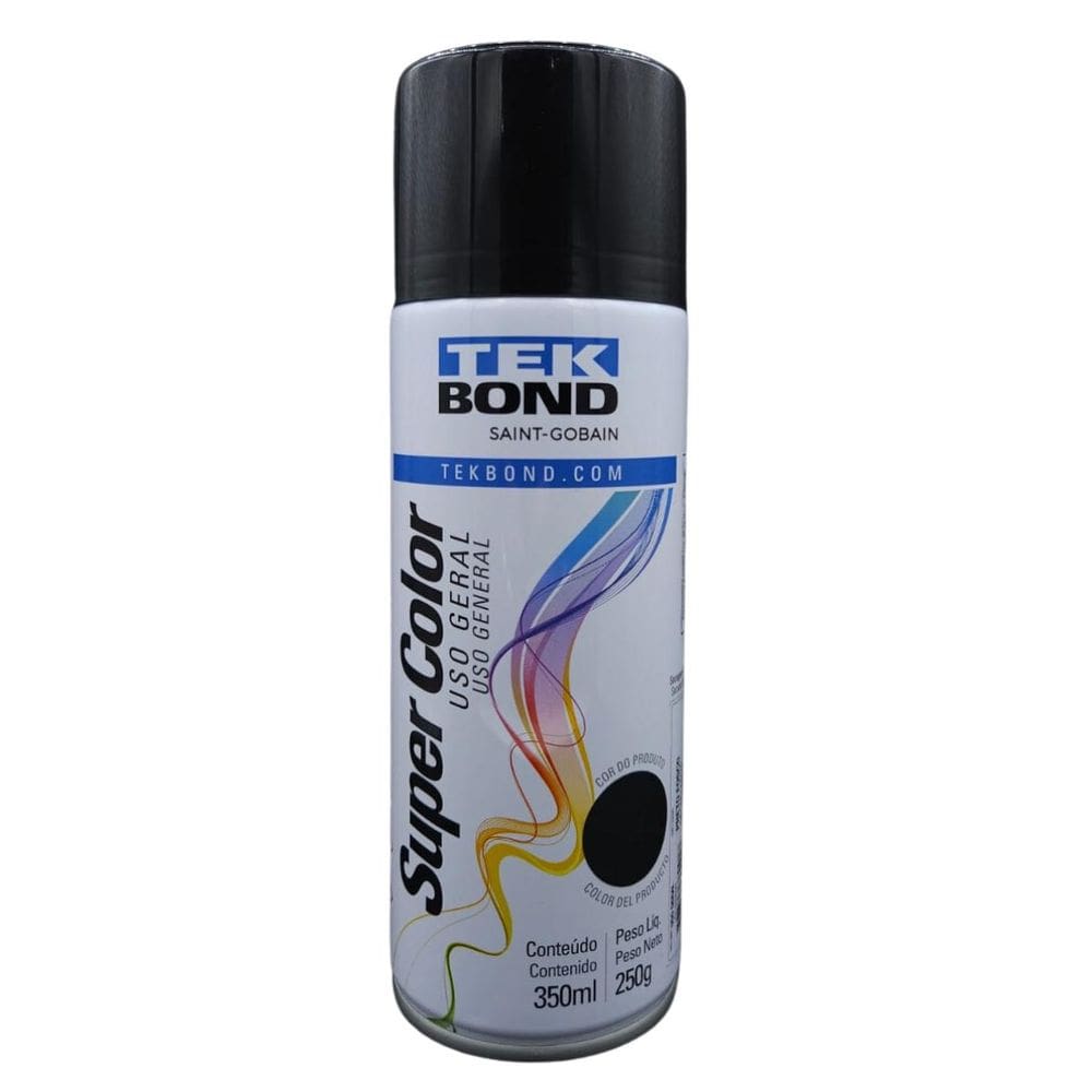 Tsu0917 - Tinta Aerossol Preto Fosco 350Ml - Universal - Tekbond