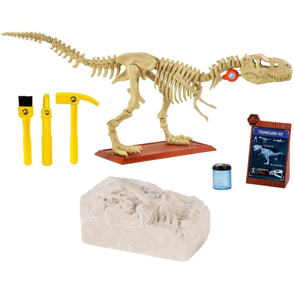 Kit de Playleontologia STEM Jurassic World com Tyrannosaurus Rex
