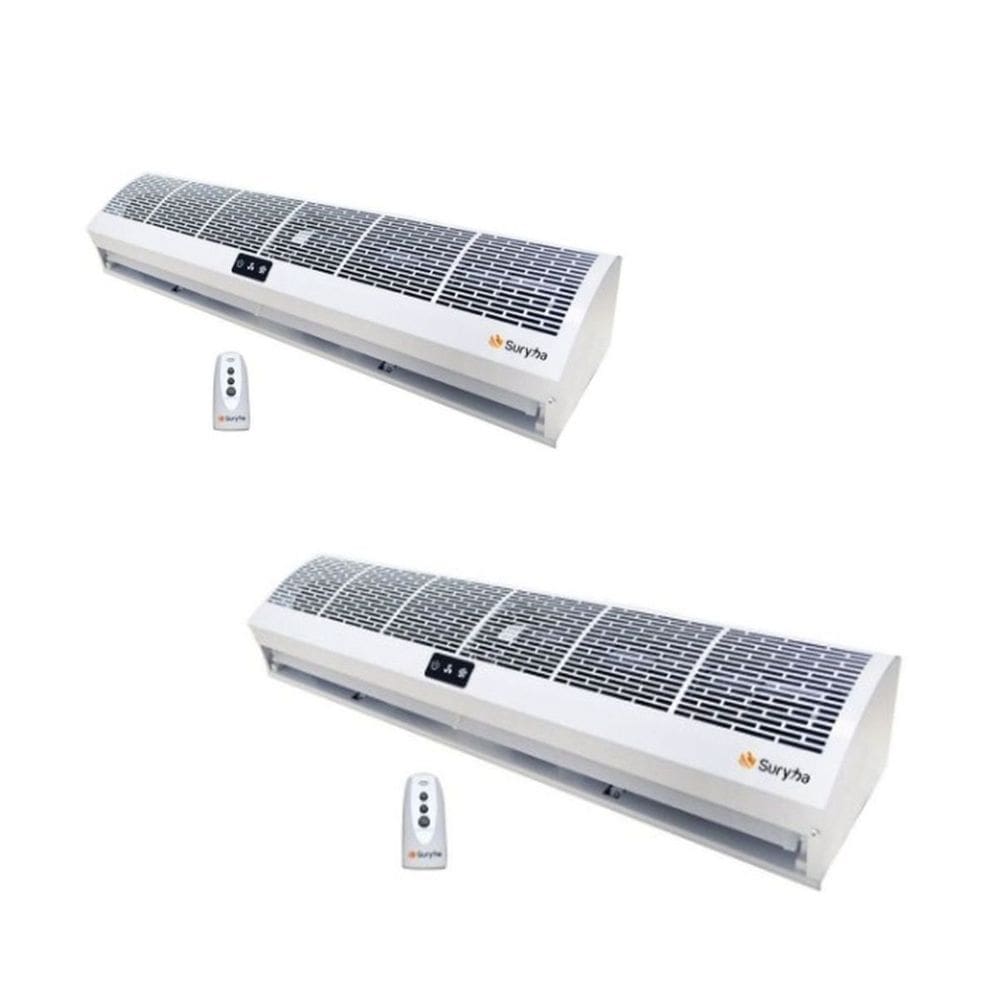 Kit 2 Cortinas de Ar Suryha 90cm com Controle 220V