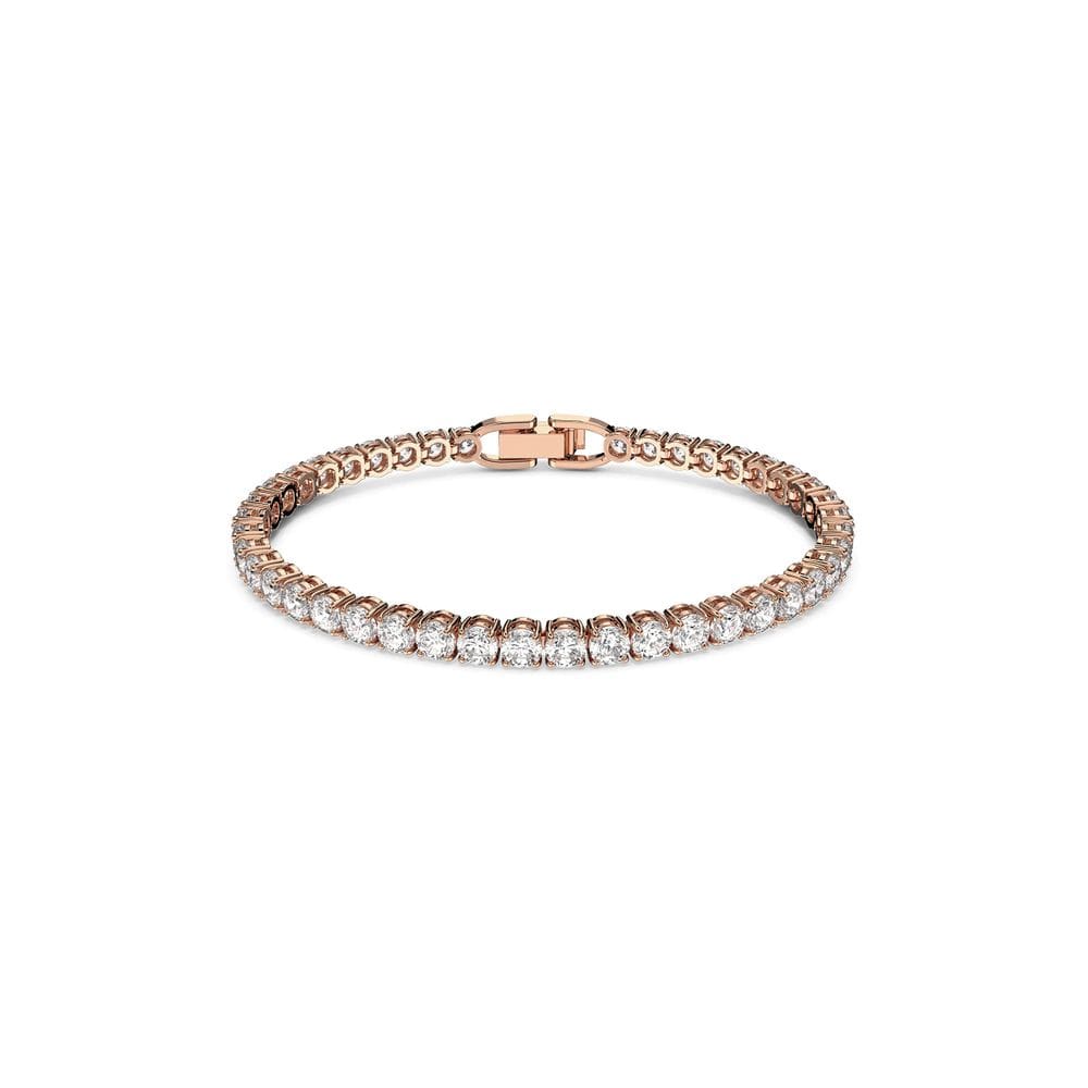 Pulseira de tênis Swarovski Tennis Deluxe com cristais brancos
