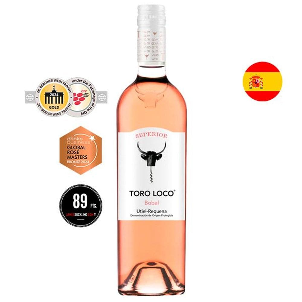Vinho Rosé Espanhol Toro Loco Bobal Superior Utiel Requena
