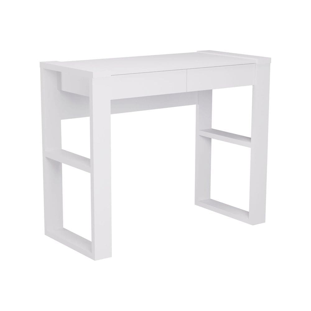 Escrivaninha para Escritório 100% Mdf Brisa Branco