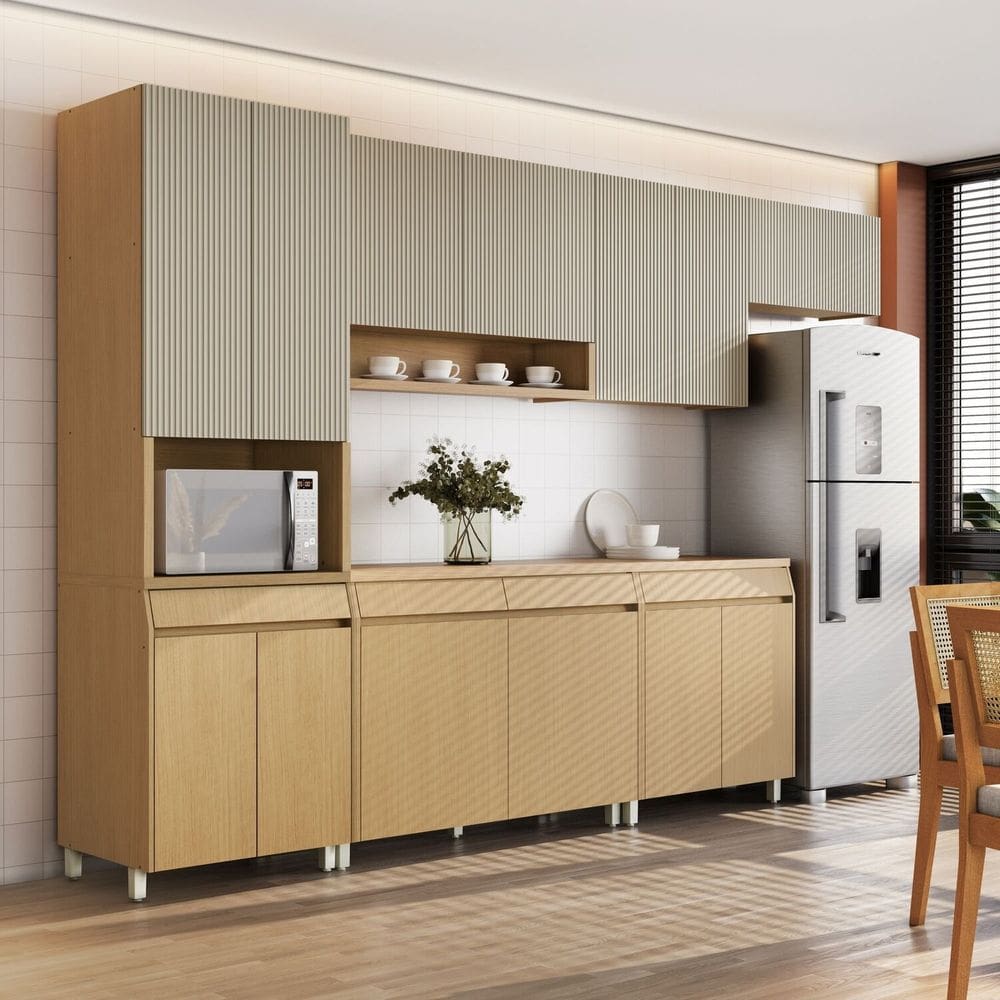 Cozinha Completa 6 Peças Simone Mendes Carvalho/Greige