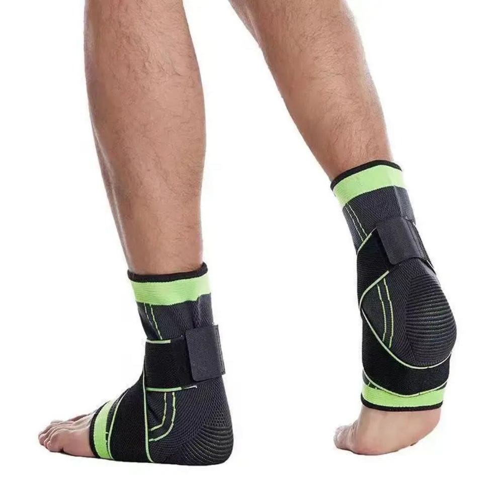 Tornozeleira De Elástico Para Exercícios Verde