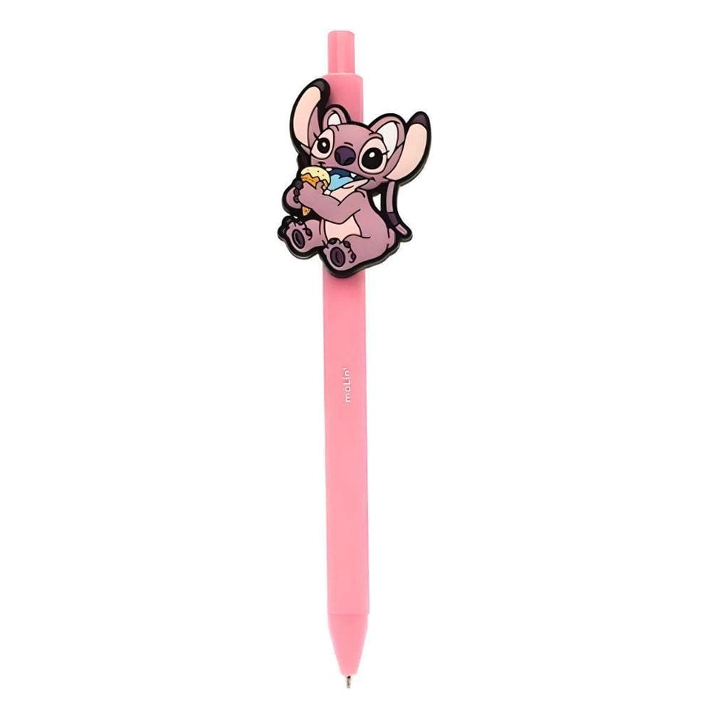 Caneta Esferográfica Stitch 1Mm Tinta Azul - Rosa